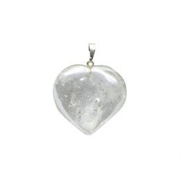 Cuarzo Cristal Colgante Corazón 2.5cm